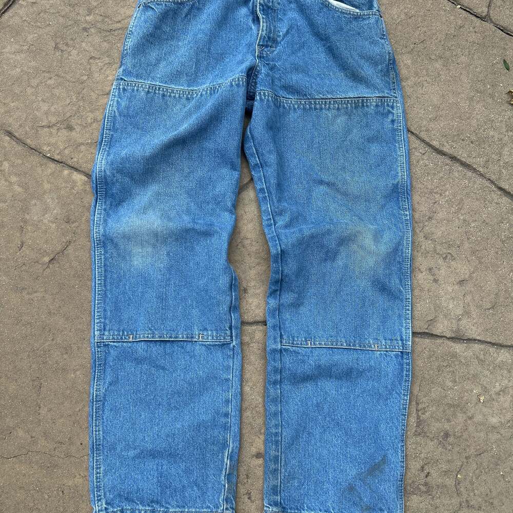 Vintage Dickies Double Knee Carpenter Jeans - Blue Denim 32/30